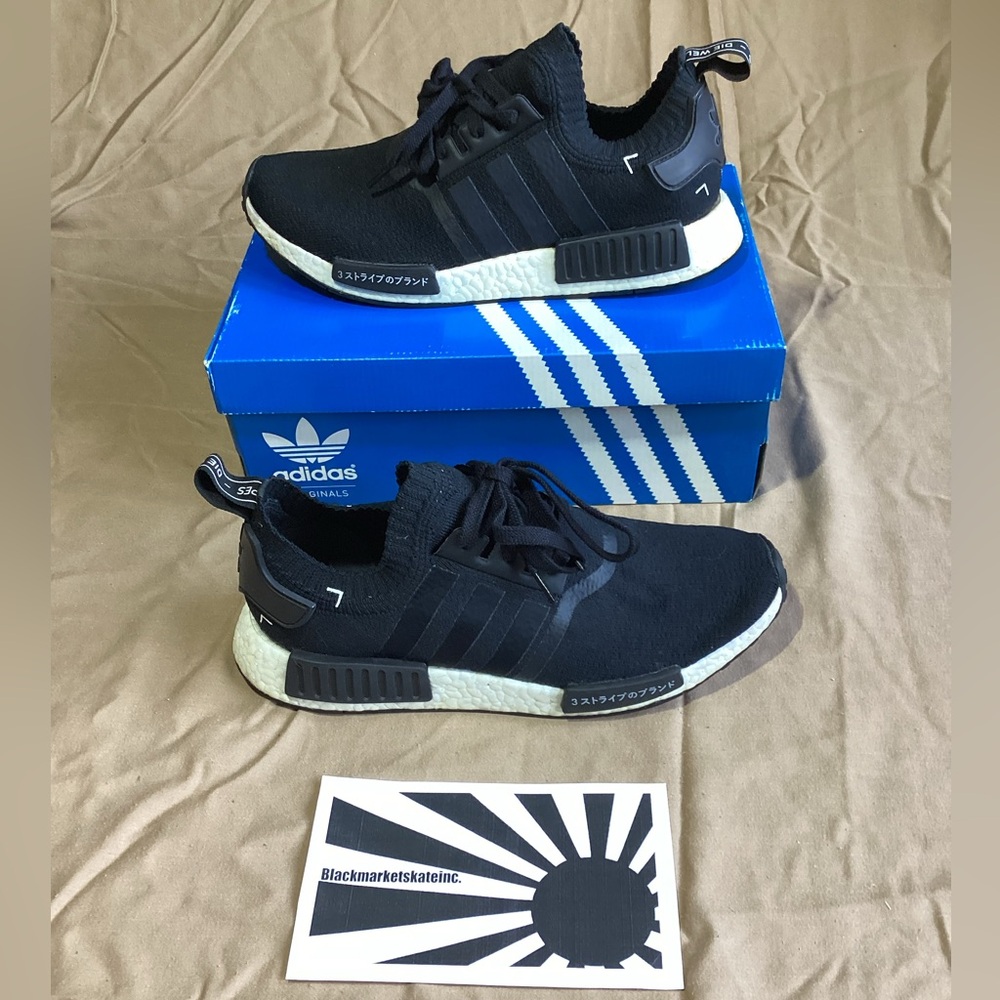 Adidas NMD_R1 PK 'Japan Black' 2016 S81847 Men's Size 10.5